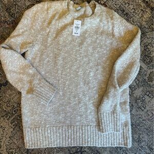 NWT Oatmeal Sweater by LL Bean Medium